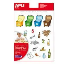 Gomets Apli Temáticos Reciclaje 12 Hojas 12788