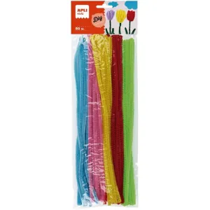 Pack 50 Chenillas Apli Fluor Colores Surtidos 13270