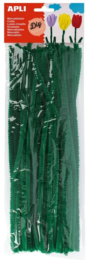 Pack 50 Chenillas Apli Verde 13275