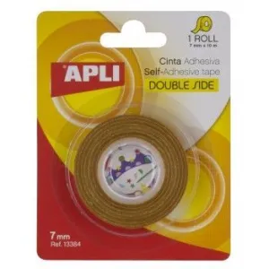 Cinta Apli Adhesiva Doble Cara 7 mm X 10 M 13384