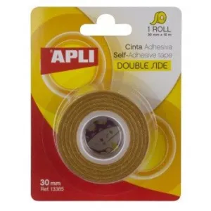 Cinta Apli Adhesiva Doble Cara 30 mm X 10 M 13385