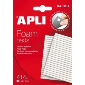 Pack 414 Foam Adhesivos Apli 5X5X3Mm 13814