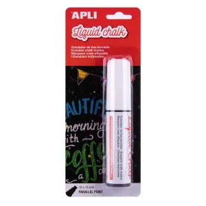 Rotulador Tiza Liquida Apli Liquid Chalk Blanco 13960