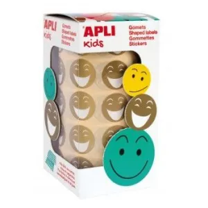 Rollo Gomets Apli Caras Feliz Ø 20Mm 900U Oro 14374