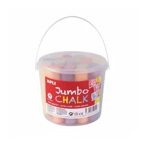 Bote 20 Tizas Jumbo Apli 14855