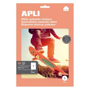 Etiquetas Apli Blancas Permanentes Home 10 Hojas 210X297Mm 15187
