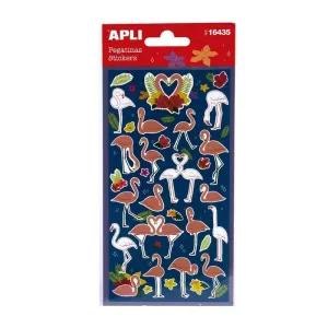 Paquete Stickers Apli Flamencos 1 Hoja 16435