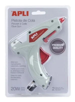 Mini Pistola Silicona Apli 20W Gris 16668