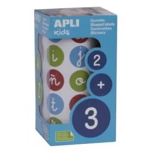 Rollo Gomets Apli Abecedario Minúsculas Redon Ø 20Mm 16798