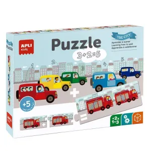 Puzzle Apli 30 Piezas Sumas Transportes 17196