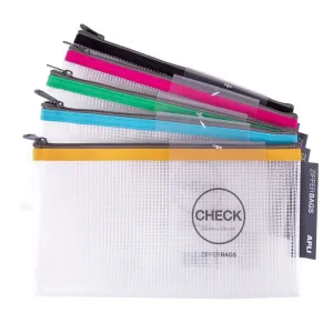 Portatodo Apli Zipper Bag Check 230X130Mm 17383