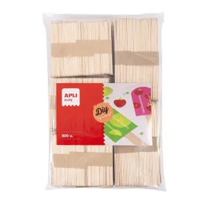 Pack 800 Palos Polo Apli Madera Natural Tamaños Surtidos 17454