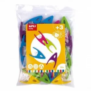 Pinzas de Plástico 30 Unidades Apli 17491