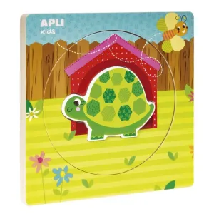Puzzle Apli 3 Piezas Tortuga 17559