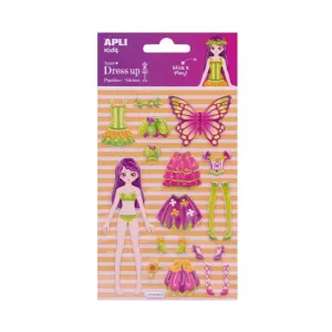 Paquete 18 Stickers Apli Dress Up Annie + Escenario 17603