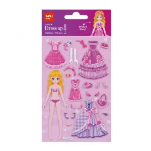 Paquete 24 Stickers Apli Dress Up Candy + Escenario 17605