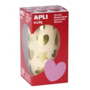 Rollo Gomets Apli Corazon/Flor/Lagrimas/Estrellas Oro 17614