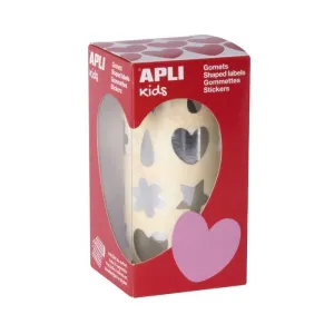 Rollo Gomets Apli Corazon/Flor/Lagrimas/Estrellas Plata 17615