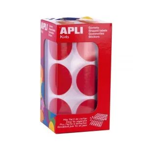 Rollo Gomets Apli Circulo Rojo Ø33Mm 17863