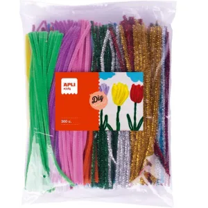 Pack 360 Chenillas Apli Metalizados y Colores Surtidos 18153