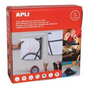 Cinta Velcro Adhesiva Blanca Apli 20 Mmx10M 18212