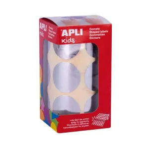 Rollo Gomets Apli Circulo Plata Ø33Mm 18482