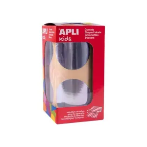 Rollo Gomets Apli Circulo Plata Ø45Mm 18484