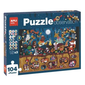 Puzzle Apli 104 Piezas Observation Bosque 18507