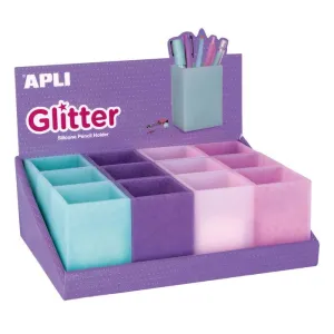 Cubilete Silicona Apli Glitter 18616