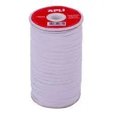 Bobina Cordon Elastico Apli Blanco 5Mmx100M 18675