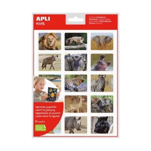 Paquete 30 Gomets Apli Animales Savana Real 18734