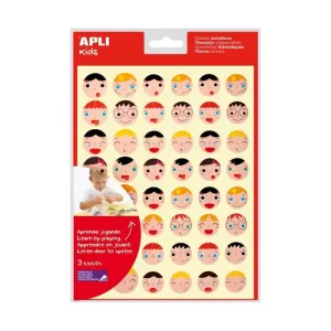 Paquete 144 Gomets Apli Caras Emociones Ø 20Mm-23Mm 18770