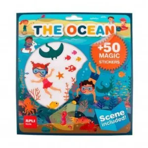 Juego de Pegatinas con Escenario el Océano Apli 19375