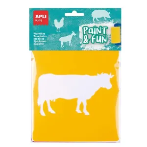 Plantillas de Animales de Granja 6 Unidades Apli 19408