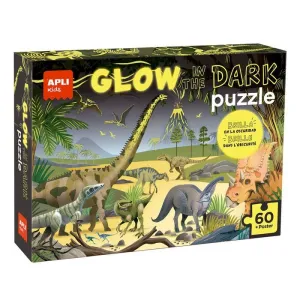 Puzzle Apli 60 Piezas Glow Dark Dinosaurios 19435