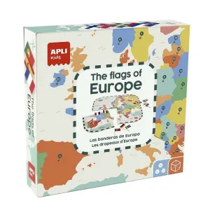 Puzzle Apli 4 Piezas y 45 Banderas Europa 19437