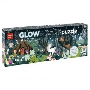 Puzzle Apli 200 Piezas Glow Dark Bosque Magico 19692