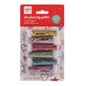 Pack 6 Purpurinas Apli Holografica Biodegradable 20072