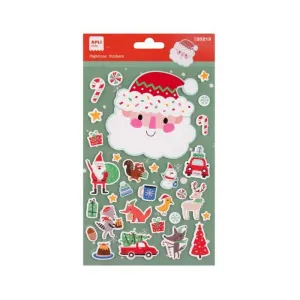 Pegatinas Navidad Papa Noel Foam Apli 20213