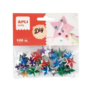 Pack 100 Diamantes Apli en Forma de Estrellas 20605
