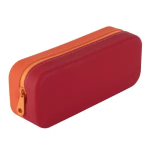 Portatodo Silicona Apli Bright 1 Compartimento Rojo y Naranja 20660
