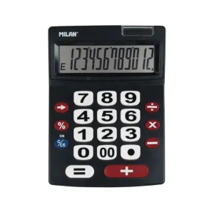 Calculadora Sobremesa Milan 12 Digitos Negro 151712Bl