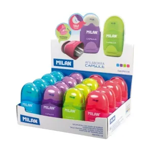 Afilador con Deposito y Goma Milan Capsule 4701116