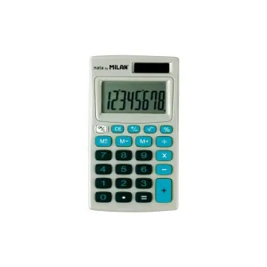 CALCULADORA BOLSILLO MILAN 8 DIGITOS TURQUESA