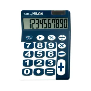 CALCULADORA SOBREMESA MILAN 150610BBL DUO 10 DIGITOS AZUL/BLANCA