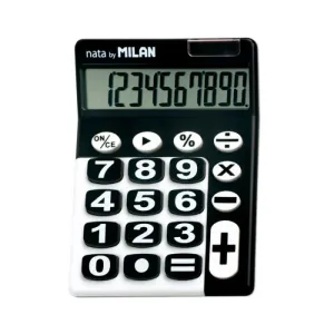 CALCULADORA SOBREMESA MILAN 150610KBL DUO 10 DIGITOS NEGRA/BLANCA
