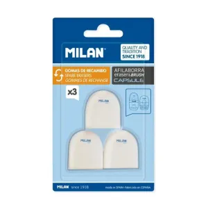 Pack 3 Gomas Milan Recambio Capsule Bnm10258