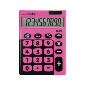CALCULADORA SOBREMESA MILAN 150610TDPBL DUO 10 DIGITOS GRANDES FUCSIA