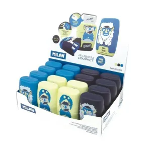 Afilador Doble con Deposito y Goma Milan Compact The Yeti 4703116Yt