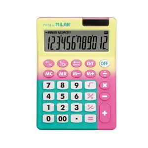 Calculadora Sobremesa Milan 12 Digitos Sunset Rosa 151812Snpbl